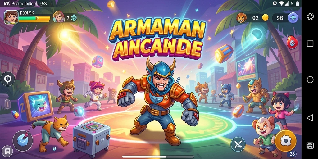 Tampilan gameplay seru dalam permainan Arcade 9ZK.
