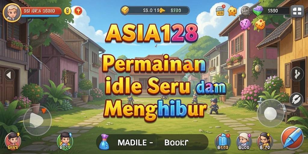 Tangkapan layar utama ASIA128 menunjukkan gameplay yang menarik dan interaktif.