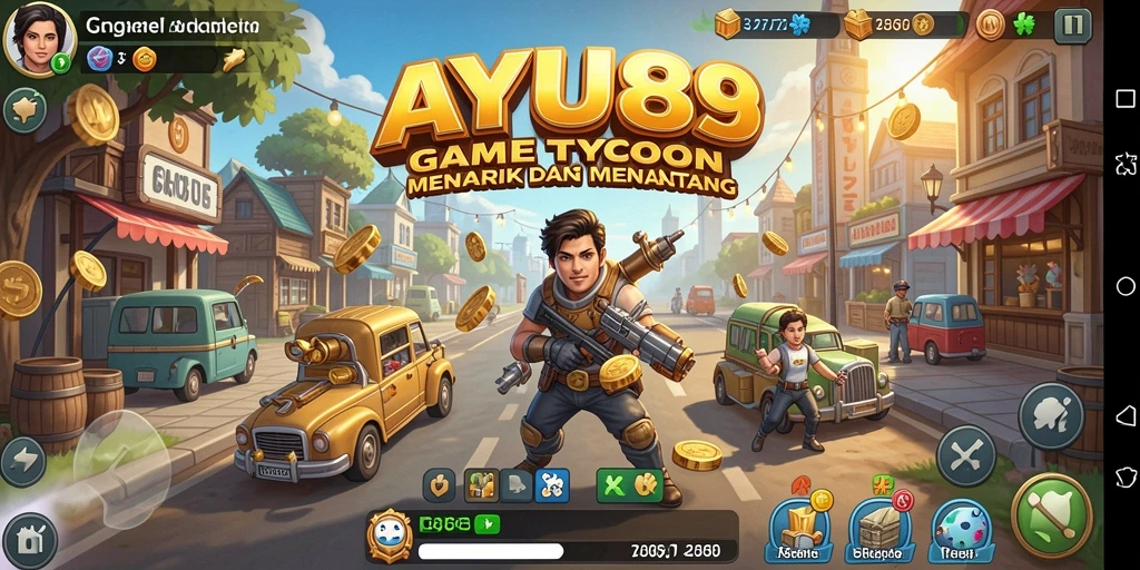 Tangkapan layar AYU89 menampilkan gameplay Tycoon yang seru.