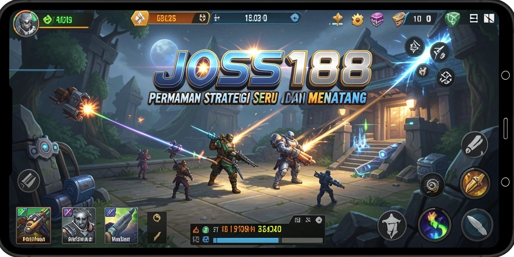 Tangkapan layar utama JOSS188 menampilkan pertarungan strategi yang intens dan menegangkan.