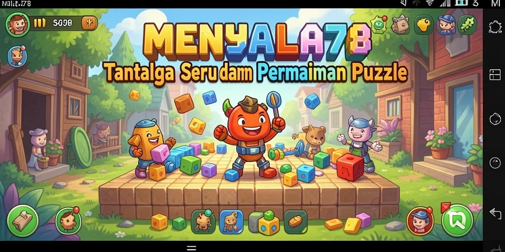 Screenshot MENYALA78 menampilkan gameplay seru dan tantangan Puzzle.