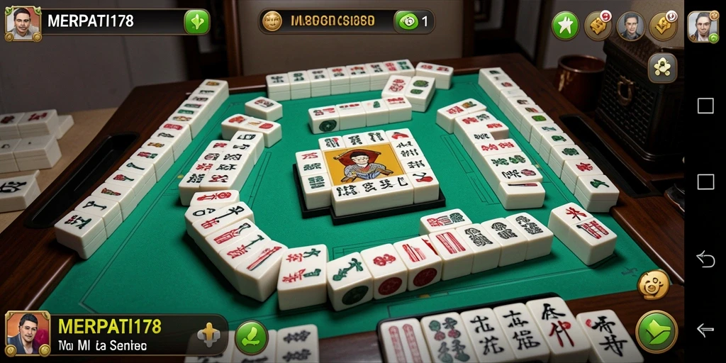 Tangkapan layar gameplay <strong>MERPATI178</strong> yang menunjukkan keseruan permainan Mahjong.