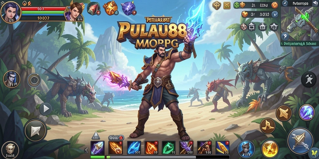 Screenshot PULAU88 menampilkan aksi seru dalam dunia MMORPG.