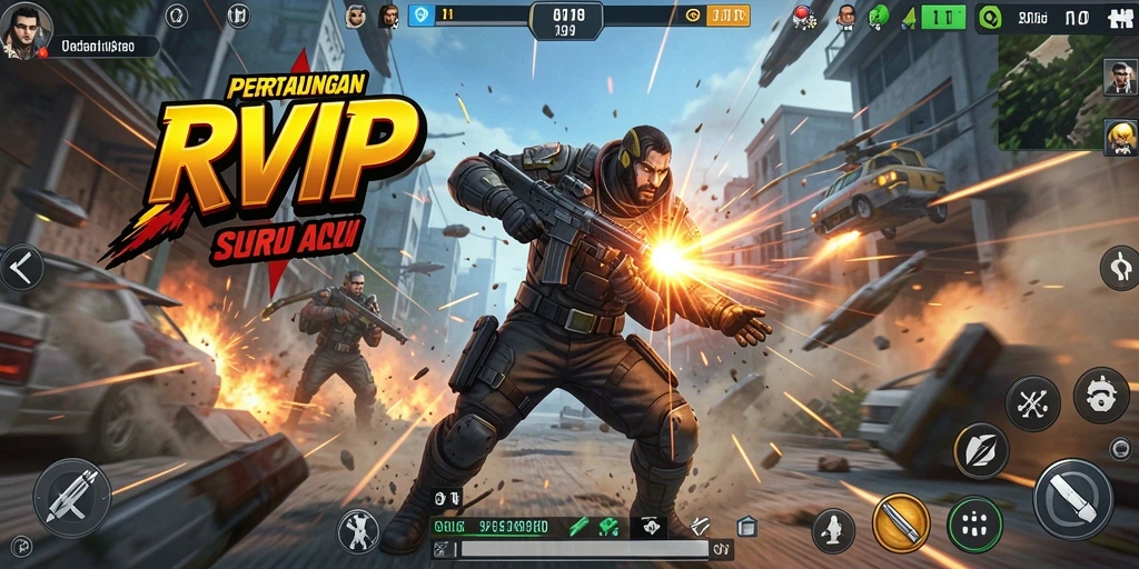 Tampilan gameplay RVIP yang seru dan mendebarkan dalam aksi penuh.