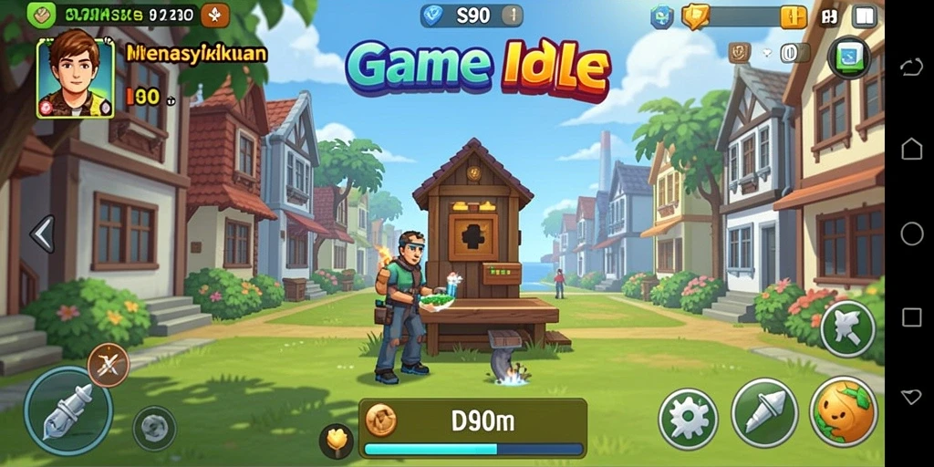 Tampilan gameplay S80 yang menarik dalam genre Idle.