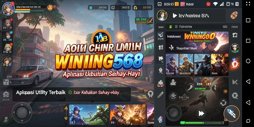 Tampilan intuitif WINNING568 menampilkan berbagai fitur Utility.