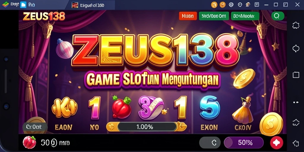 Tampilan gameplay ZEUS138 dengan simbol slot menarik